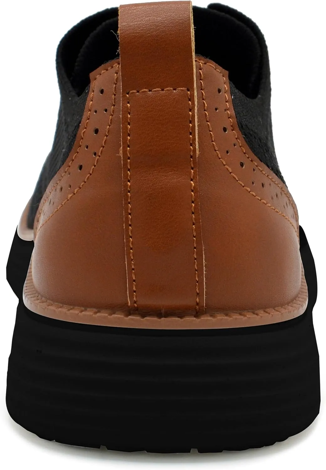 AKADEMIKS Men's Olney Wingtip Knit Oxford, Sleek Breathable Dress Shoes