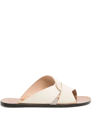Allai Flat Sandals in Linen