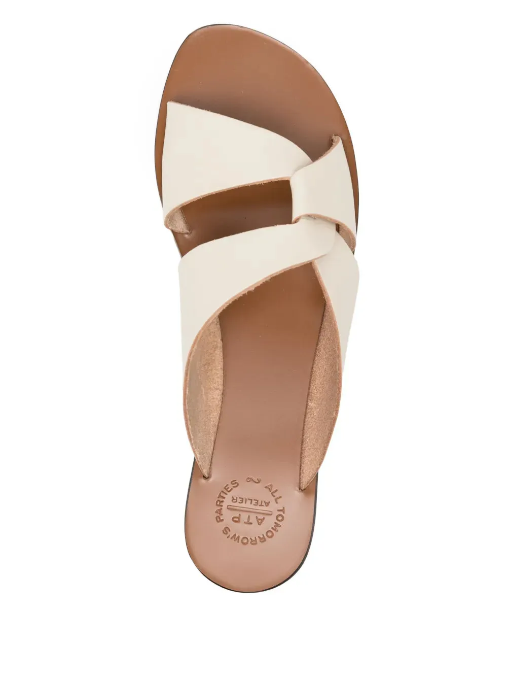 Allai Flat Sandals in Linen