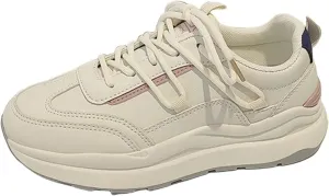 Athletic Shoes Women Low Top Lace Up Sport Shoes Comfortable Lightweight Casual Outdoor Fashion Walking Tennis Sneakers