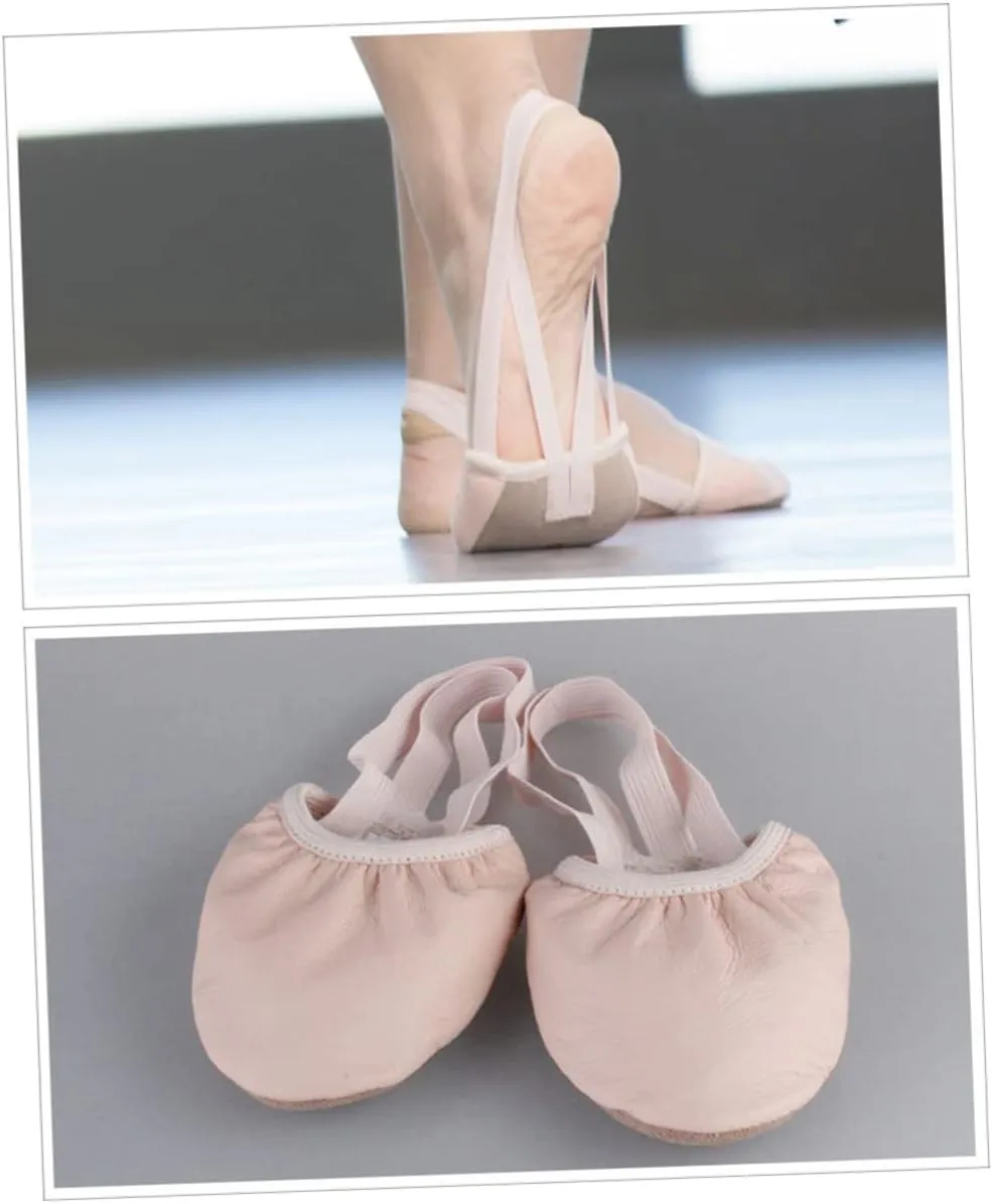 Ballet Shoes Women's Elastic Band Toe Shoes for Yoga Folk Modern Ballroom Jazz Size 36 Half Sole Design