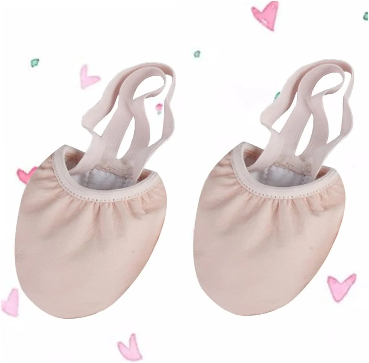 Ballet Shoes Women's Elastic Band Toe Shoes for Yoga Folk Modern Ballroom Jazz Size 36 Half Sole Design