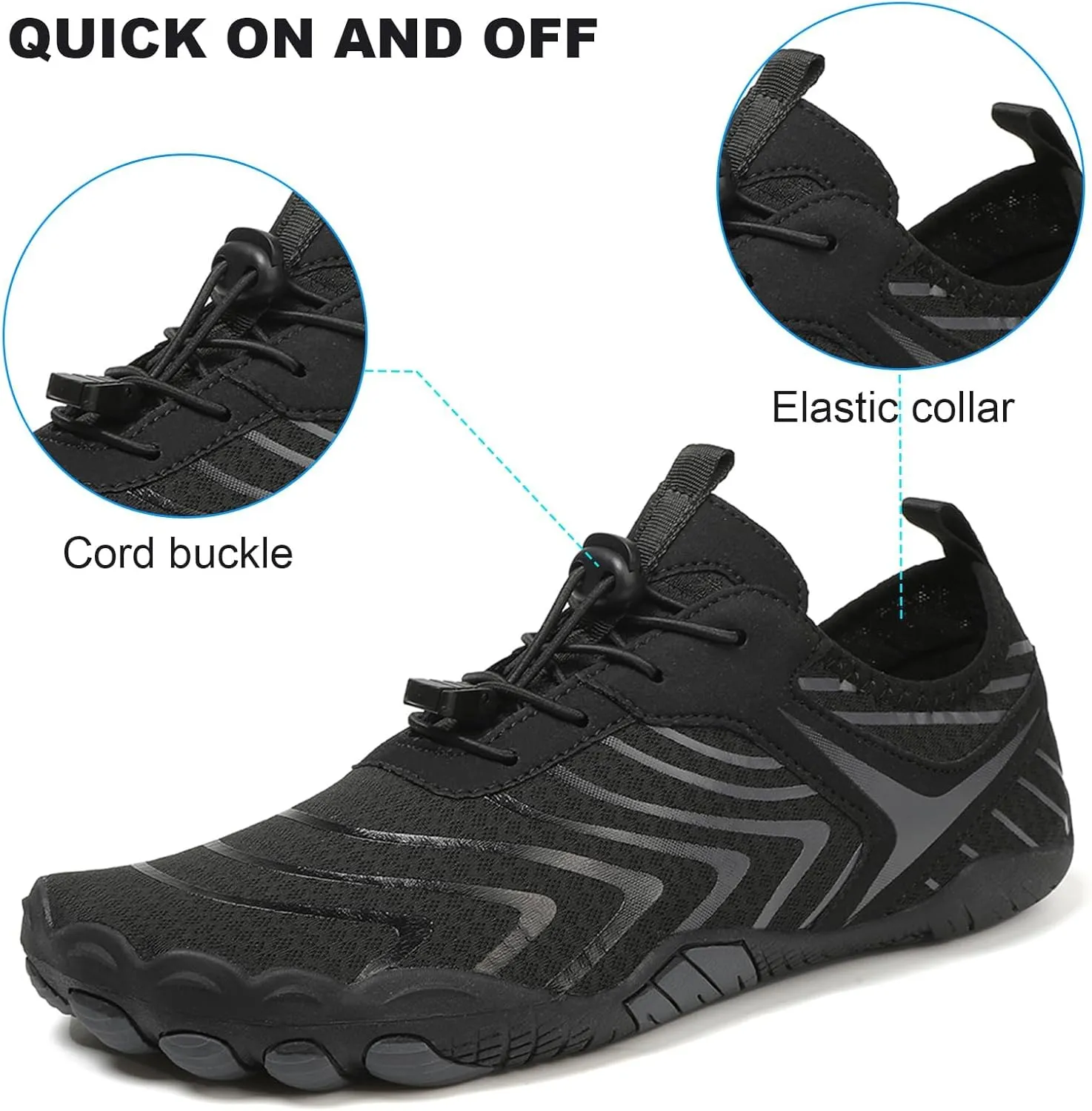 Barefoot Shoes Women Wide Toe Box Grounded Footwear Barefoot Shoe Women Neuropathy Water Shoe Womens Shoes Quick Dry Aqua Outdoor Sports for Swim Pool Beach Outdoor Diving Running Footwear