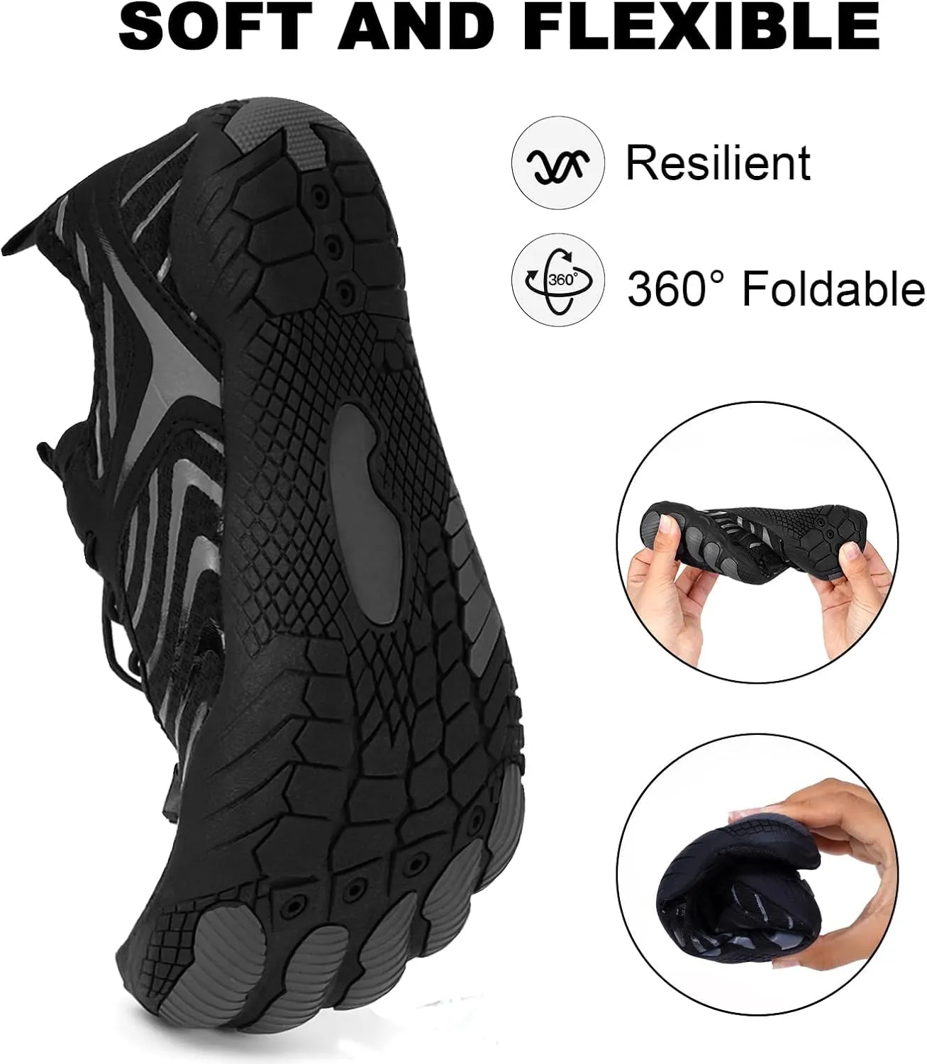 Barefoot Shoes Women Wide Toe Box Grounded Footwear Barefoot Shoe Women Neuropathy Water Shoe Womens Shoes Quick Dry Aqua Outdoor Sports for Swim Pool Beach Outdoor Diving Running Footwear