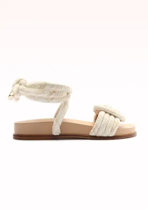 Beige V-Knot Sandal