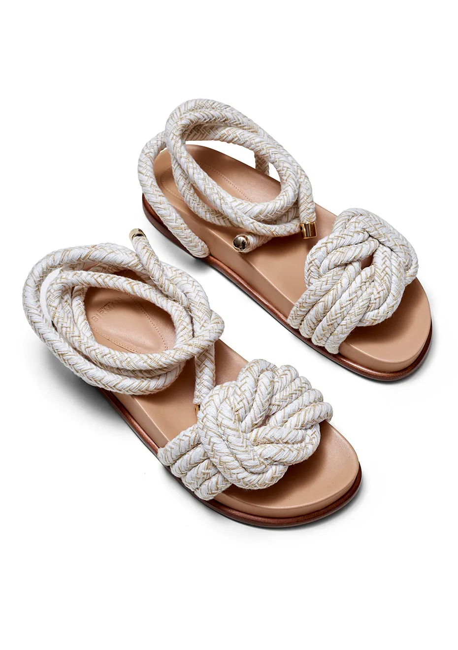 Beige V-Knot Sandal