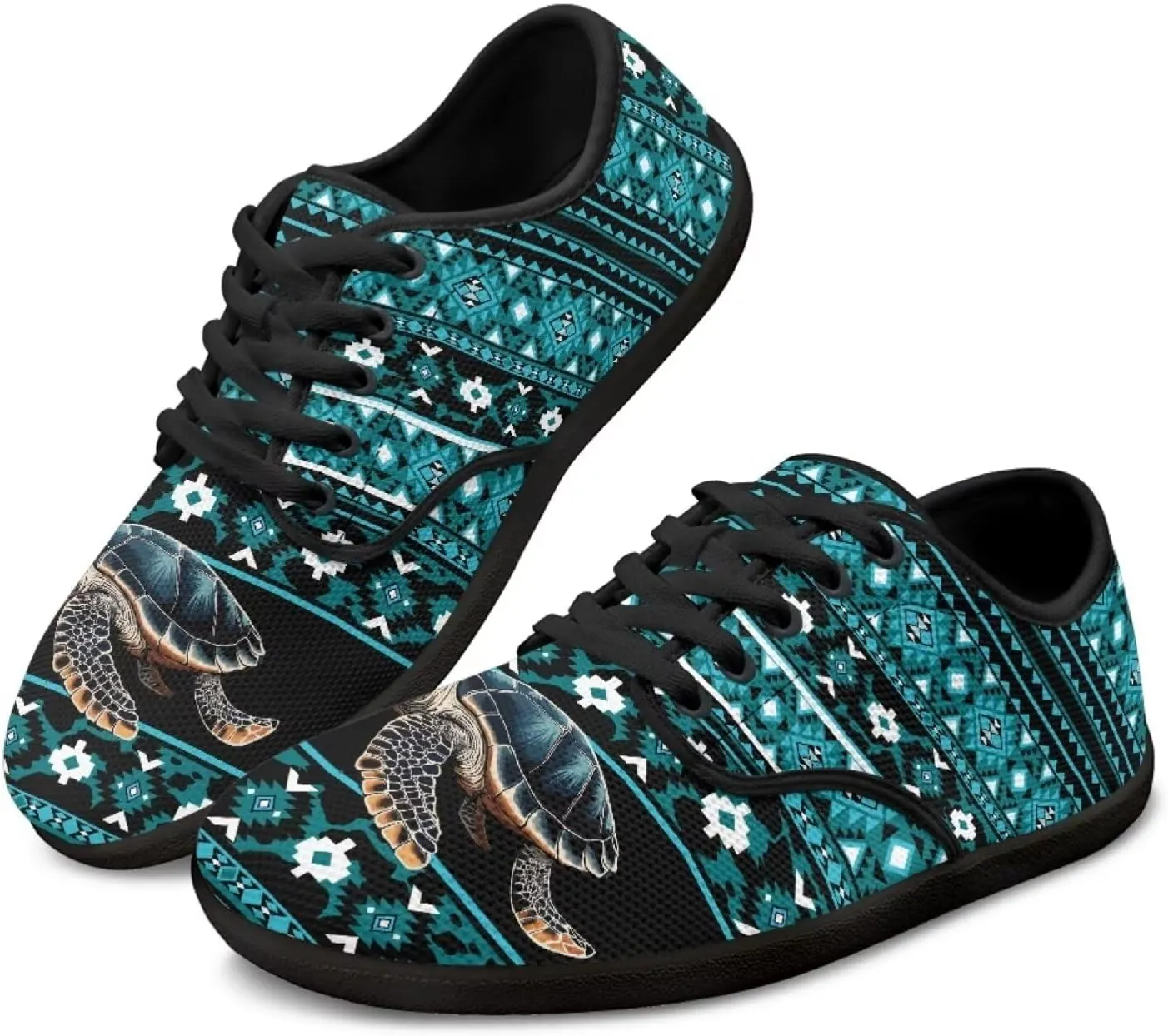Binienty Womens Barefoot & Minimalist Shoe Stylish Running Shoes Lace-up Causal Travel Walking Flat Shoe