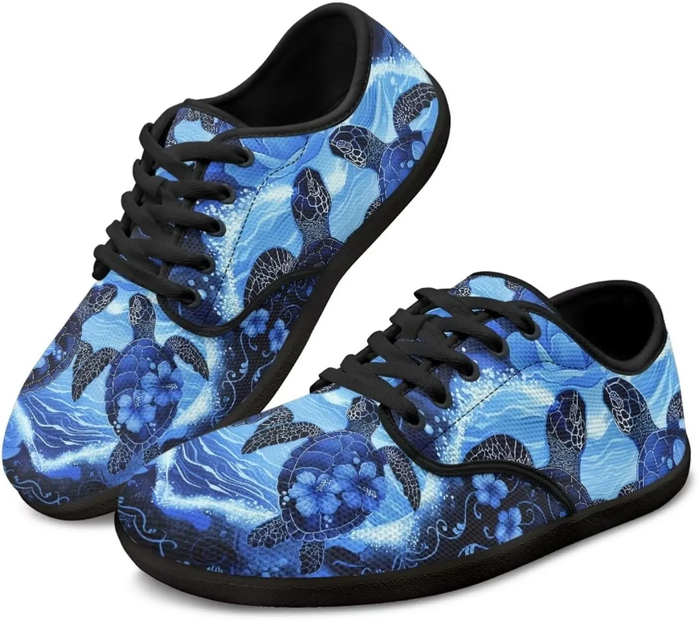 Binienty Womens Barefoot & Minimalist Shoe Stylish Running Shoes Lace-up Causal Travel Walking Flat Shoe