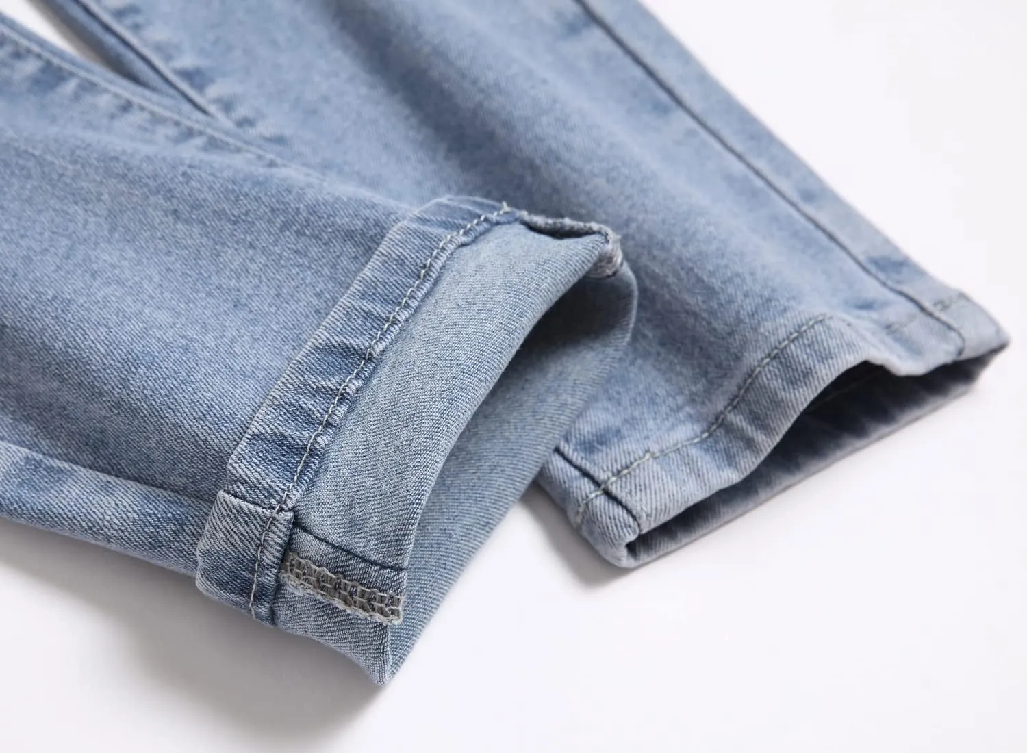 Boy's Biker Skinny Fit Ripped Destroyed Distressed Stretch Stylish Fashion Moto Denim Jeans Pants