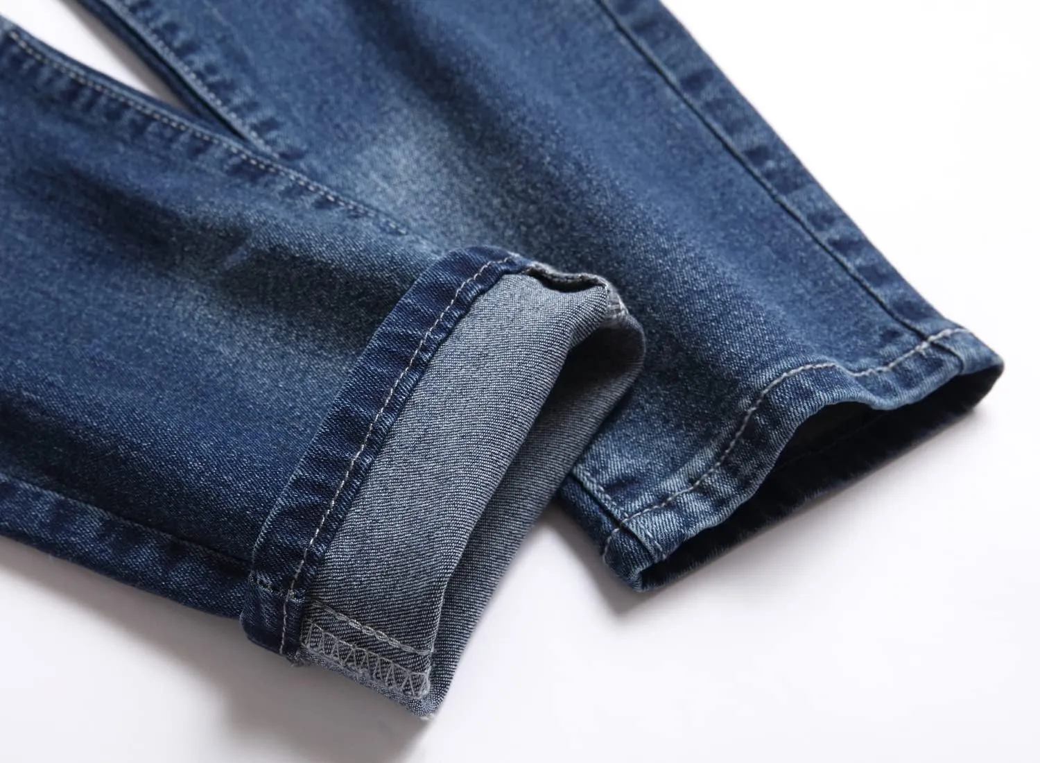 Boy's Biker Skinny Fit Ripped Destroyed Distressed Stretch Stylish Fashion Moto Denim Jeans Pants