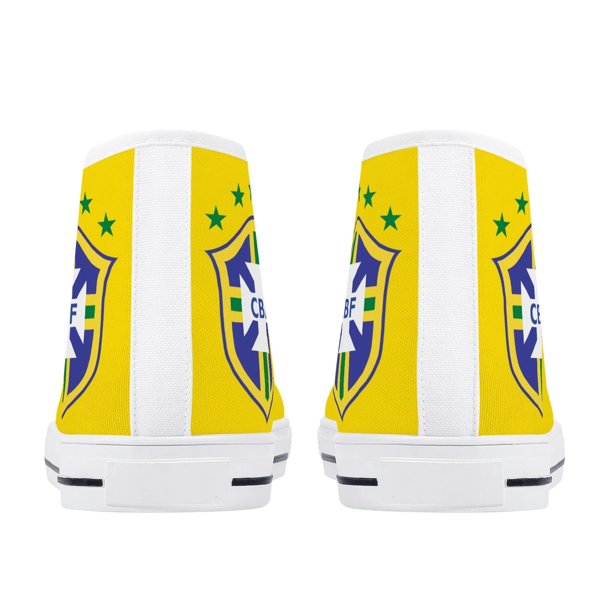 Brazil National Soccer Team Shoes | High Top Canvas Sneakers