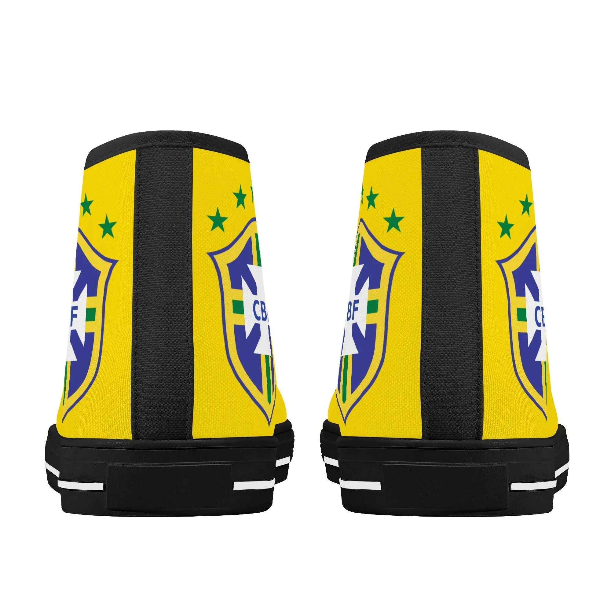 Brazil National Soccer Team Shoes | High Top Canvas Sneakers