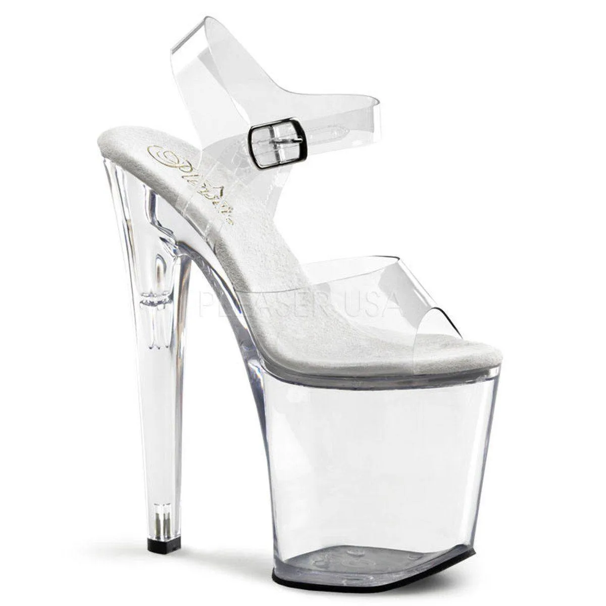 Buckled 8" Heel Platform Shoes