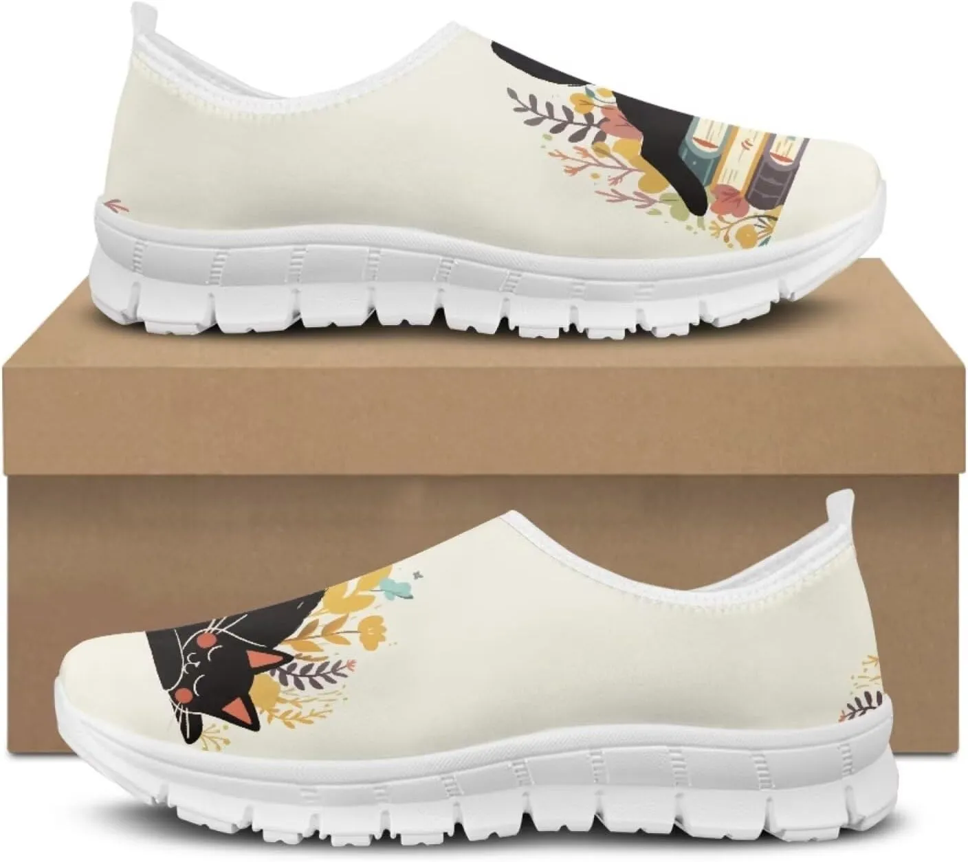 chaqlin Slip On Shoes Animal Print Sneakers Loafers Wide Comfy Low Cut Casual Dress Shoes for Men/Women Causal Workout