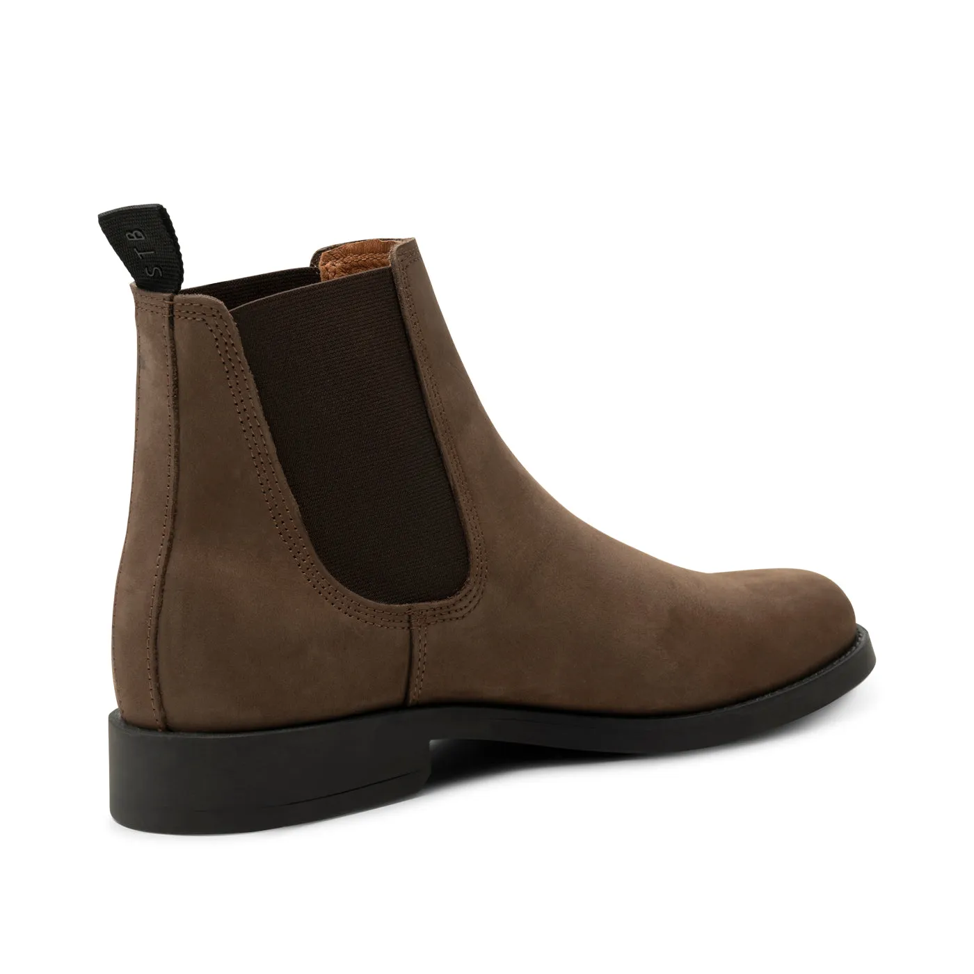 Charles chelsea støvle læder - DARK BROWN