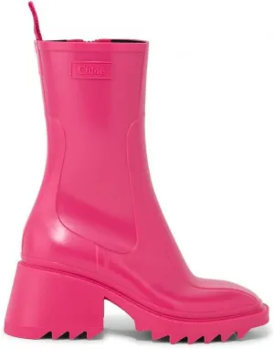 Chlo Chloe Betty PVC Rain Boots Pink Size 37