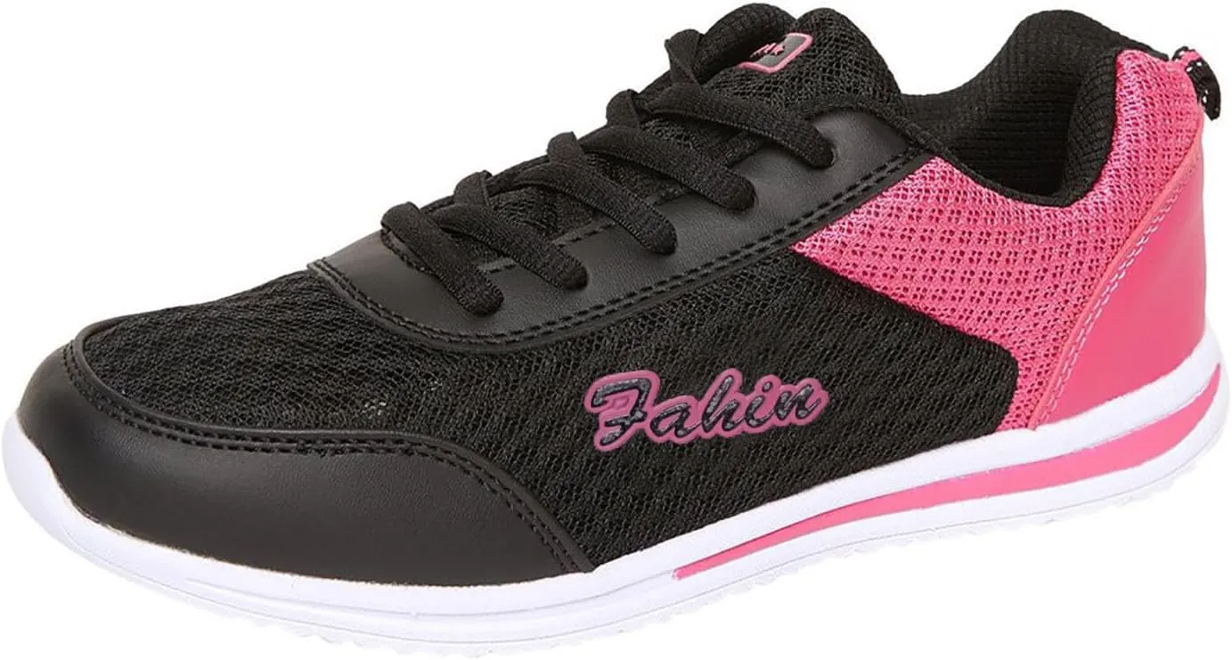 Comfortable Walking Shoes Women Breathable Mesh Lace Up Athletic Shoes Casual Fashion Lightweigh Non Slip Walking Shoes