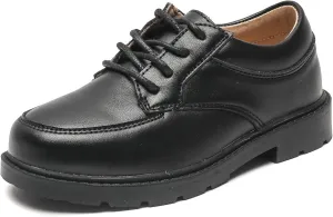 DADAWEN Toddler Boys Girls Classic Lace-Up Dress Shoes Oxfords Wedding Church School Uniform Shoes (Toddler/Little Kid/Big Kid)