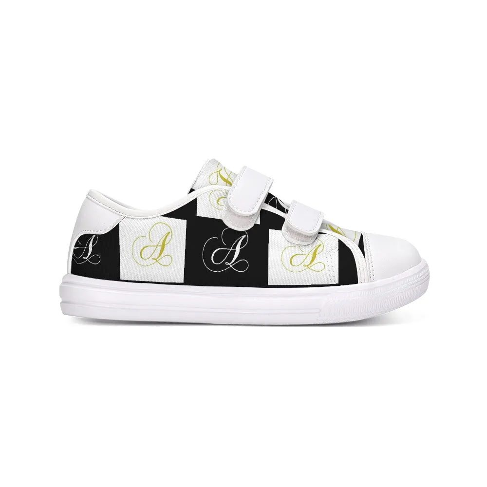 Double A - Black backgroun Kids Velcro Sneaker