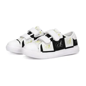 Double A - Black backgroun Kids Velcro Sneaker