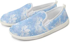 Fashion Wide Barefoot for Women Printing Shoes Lightweight Walking Casual Slip Ons Comfortable Art Painted Soft Shoes US Size 6-11