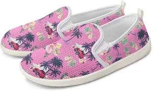 Fashion Wide Barefoot for Women Printing Shoes Lightweight Walking Casual Slip Ons Comfortable Art Painted Soft Shoes US Size 6-11