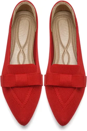 Flats for Women Pointed Toe Ballet Flats Shoes Mesh Breathable Comfortable Dressy Casual Slip On Ballerina Walking Flats