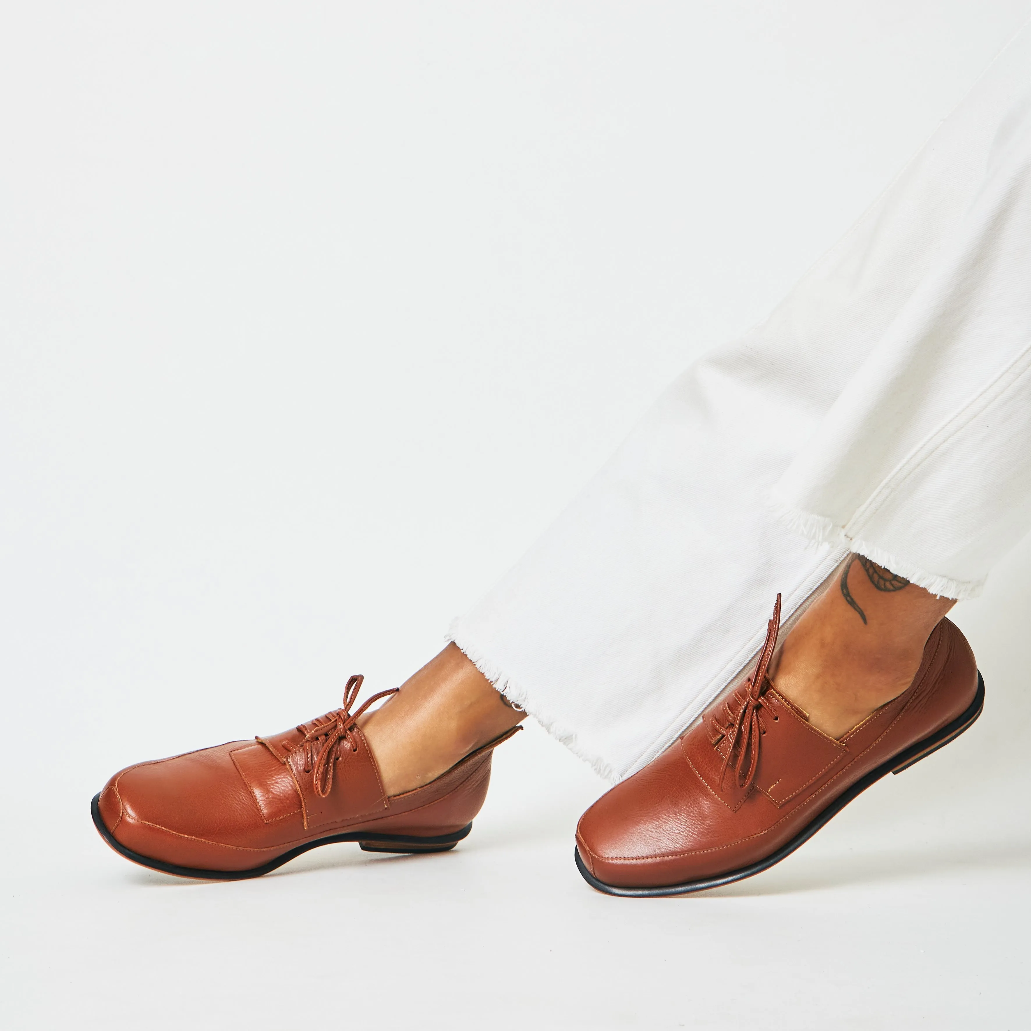 Fran Derby Shoes Havana