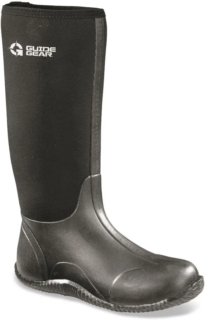 Guide Gear Mens High Waterproof Rubber Boots for Rain, Mud, Fishing, Hunting