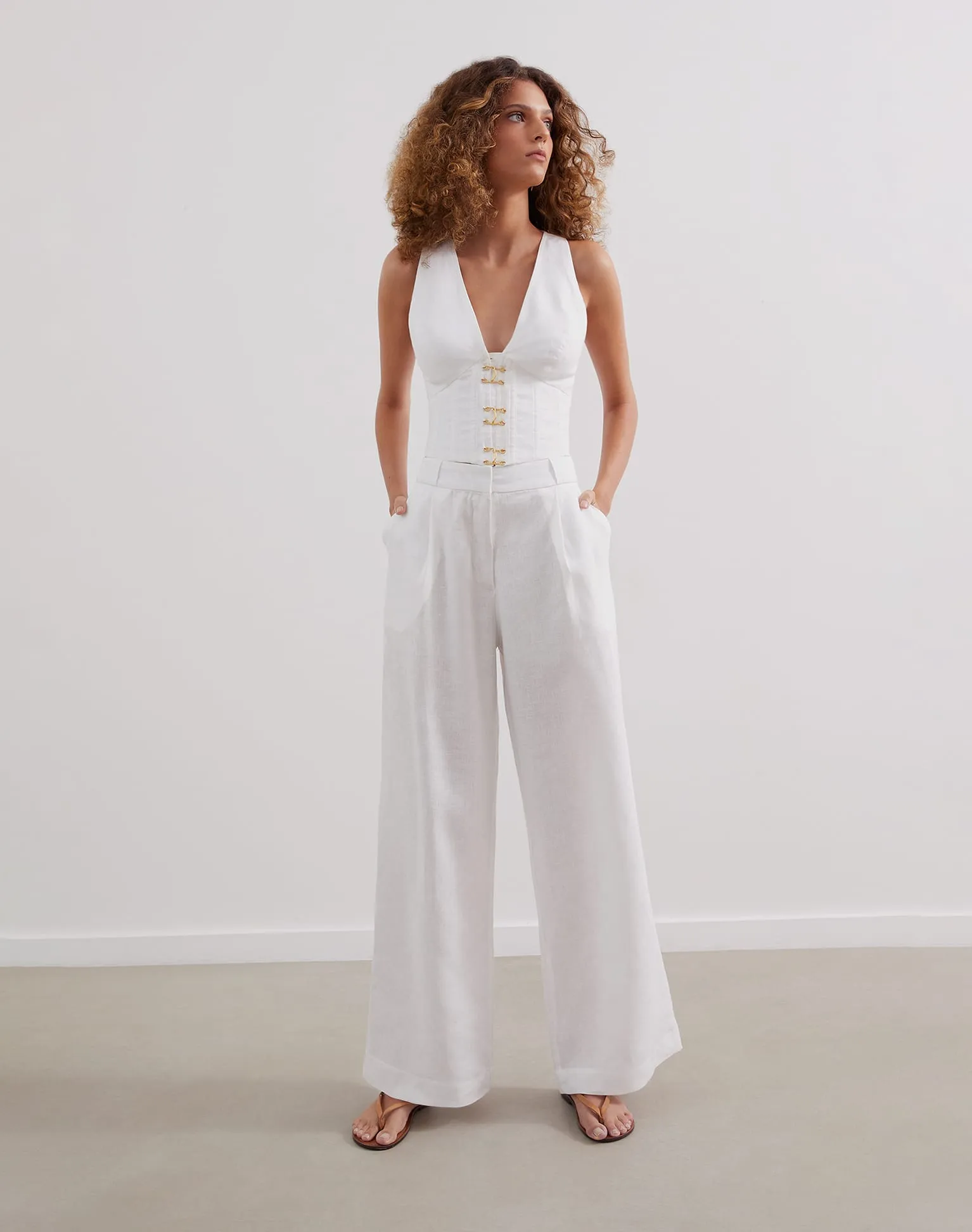Hana Pants (exchange only) - Off White
