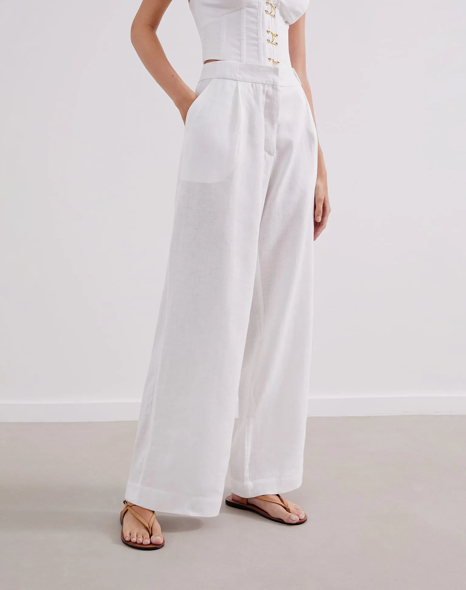 Hana Pants (exchange only) - Off White