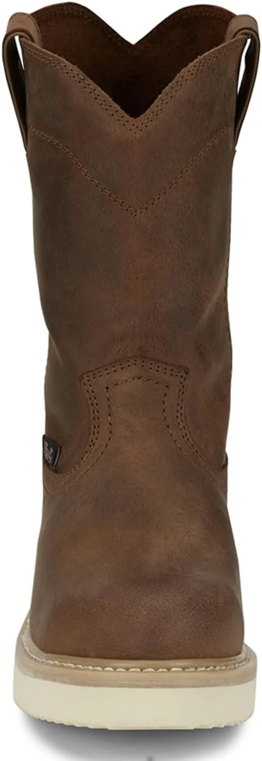 Justin Men's Pull-On Work Boot Steel Toe - Ow4711