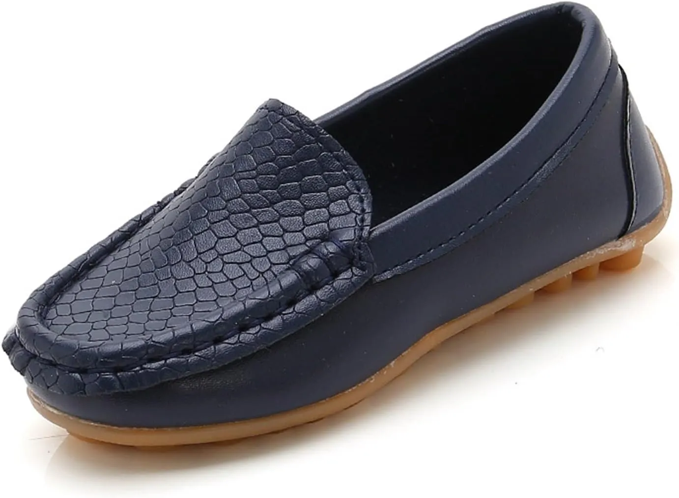 Kids Boys Girls Soft Slip On Loafers Flat Boat occasin Schooling Daily Walking Shoes Casual Wedge Dress Shoes