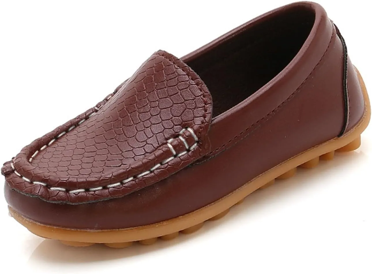 Kids Boys Girls Soft Slip On Loafers Flat Boat occasin Schooling Daily Walking Shoes Casual Wedge Dress Shoes
