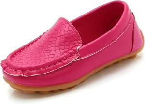 Kids Boys Girls Soft Slip On Loafers Flat Boat occasin Schooling Daily Walking Shoes Casual Wedge Dress Shoes