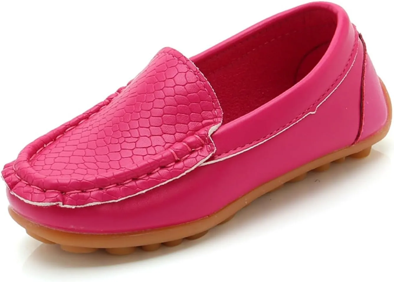 Kids Boys Girls Soft Slip On Loafers Flat Boat occasin Schooling Daily Walking Shoes Casual Wedge Dress Shoes