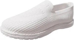 Ladies Flyweaving Mesh Sports Casual Socks Shoes Breathable Plus Size Lightweight Running Women's Air 1 Low Casual Shoes Mesh