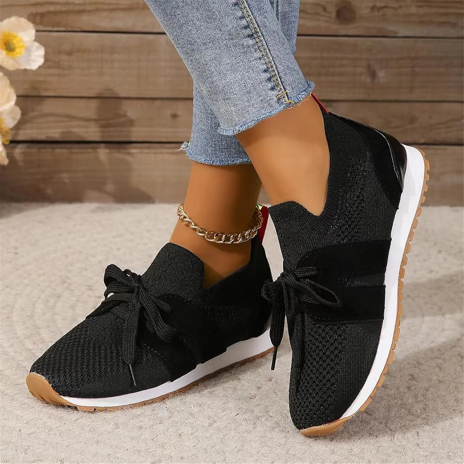 Ladmiple Running Shoes For Women Athletic Walking Shoes Slip On Casual Mesh-Comfortable Athletic Tennis Workout Sneakers 2025