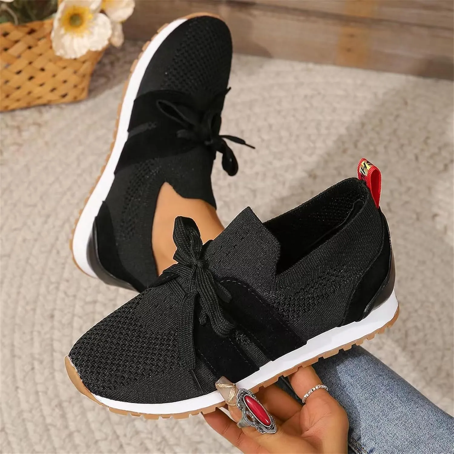 Ladmiple Running Shoes For Women Athletic Walking Shoes Slip On Casual Mesh-Comfortable Athletic Tennis Workout Sneakers 2025