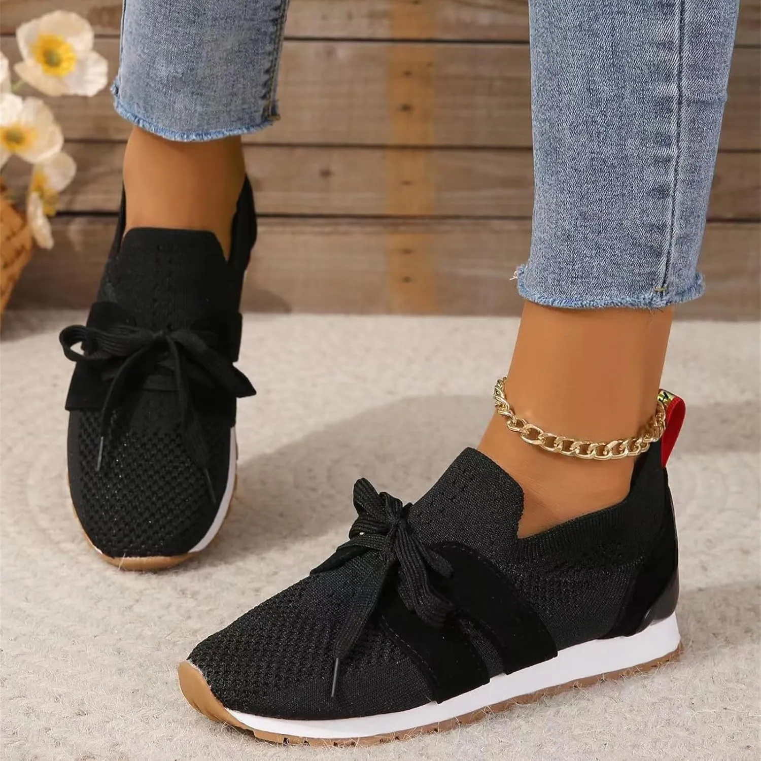 Ladmiple Running Shoes For Women Athletic Walking Shoes Slip On Casual Mesh-Comfortable Athletic Tennis Workout Sneakers 2025