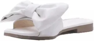 Ladmiple Sandals for Women Dressy Summer,Women's Cute Bow Knot Beach Flip Flops Flats Comfy Casual Platform Shoes Sandal