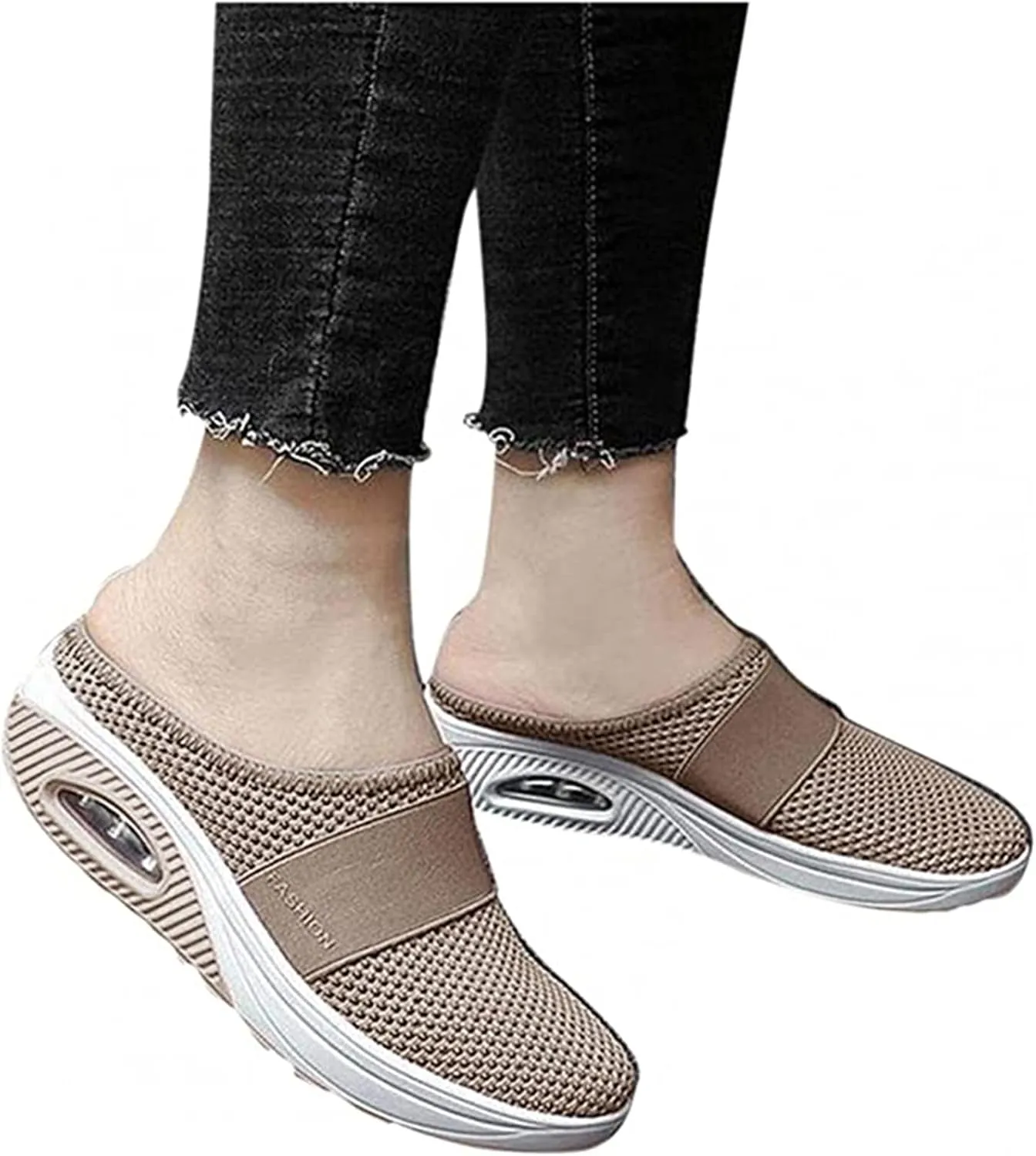 Ladmiple Sneakers For Women Walking Shoes Arch Support Casual Slip On Fashion Comfortable Dressy Summer Flats Loafers