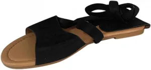 Ladmiple Womens Sandals Dressy Summer Fashion Comfortable Strappy Flip Flops Beach Roman Open Toe Lace Up Flats Sandal