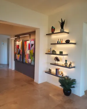 LED Light Channel with Diffuser Lens for Custom Floating Shelf