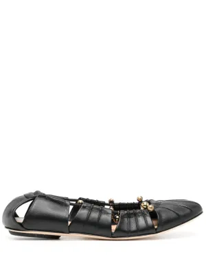Luna Ballet Flats in Black