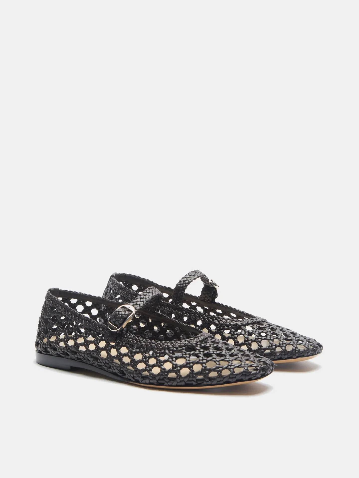 Mary Jane in Chocolate Woven Leather