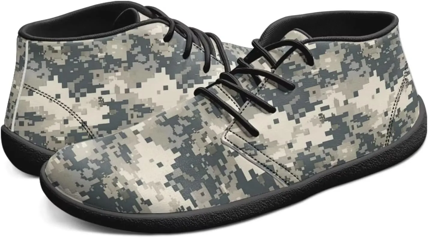 Mens Barefoot Shoes Stylish Zero Drop Sole Anti-Skid Running Sneakers for Walking Hiking