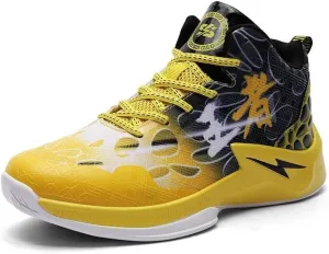 Men's Basketball Shoes Shock-Absorbing Anti Slip Wear-Resistant Lightweight Trendy Sports Training Boots