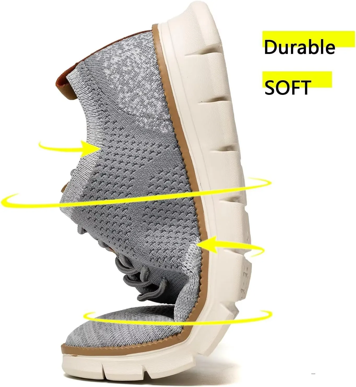 Men's Casual Dress Business Oxfords Shoes Breathable Knit Classic Leisure Fashion Sneakers Lightweight Comfortable Walking Shoes