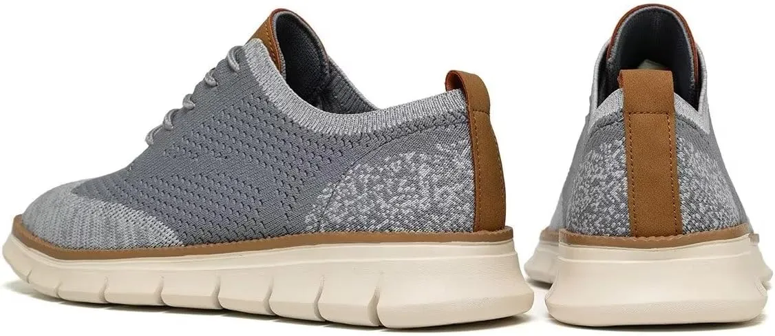 Men's Casual Dress Business Oxfords Shoes Breathable Knit Classic Leisure Fashion Sneakers Lightweight Comfortable Walking Shoes